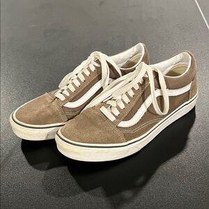 Vans Men's/Womens Tan/Brown and White Sneakers